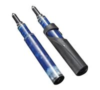 Getdoublerich Inyector de aceite de grasa para barra de motosierra con cuerpo translúcido para una lubricación eficiente de la nariz del piñón, herramienta recargable de metal compatible con la