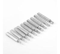 Getdoublerich Juego de 10 puntas de destornillador Torx, T3-T20 de 4 mm, cabeza de metal de 28 mm, accesorio de controlador de estrella de seguridad para reparaciones de herramientas eléctricas