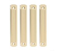 Getdoublerich Juego de 4 manijas de puerta corredera de aleación de aluminio para un uso fácil y cómodo en puertas de armarios y balcón (dorado)