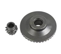 Getdoublerich Juego de engranajes de metal 1607000D4Y compatible con amoladora angular Bosch GWS7-125 GWS9-125, piezas de repuesto de herramientas eléctricas negras, paquete de 2