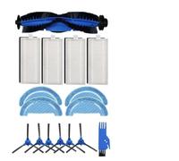 Getdoublerich Kit de cepillo lateral principal y paño de fregona para aspiradora Conga 1099 Connected y 1990 Connected - Incluye cepillo de rodillo, 6 cepillos laterales, 4 paños de microfibra y 4