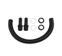 Getdoublerich Kit de conector de lluvia, extensión de enlace de manguera de la serie, sistema desviador para riego de jardín de recogida de agua