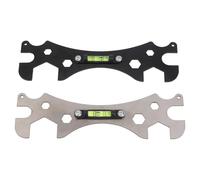 Getdoublerich Llave de lavabo de fontanería, herramienta especial de nivel con indicador de burbujas, llave de instalación de baño para grifo debajo del fregadero