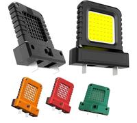 Getdoublerich Luz LED de trabajo de 14 W para batería de herramienta eléctrica de 20 V-21 V, enchufe ajustable de 20,5 a 40,5 mm, linterna de inspección compacta para camping
