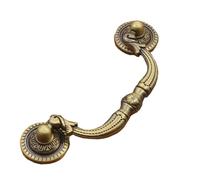 Getdoublerich Manija vintage de 92 mm para armario con cuello de cisne, tirador de puerta de caída, manija de cajón de armario antiguo para muebles de cocina, accesorios de tocador