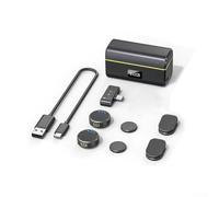 Getdoublerich Micrófono inalámbrico portátil para Insta360 X5 y para Insta360 Go Ultra, micrófonos externos, transmisor Plug-Play con reducción de ruido integrada