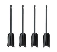 Getdoublerich Palas mezcladoras de epoxi, 4 accesorios mezcladores de resina, vástago hexagonal estándar para taladro, herramienta de mezcla de pintura para proyectos de bricolaje