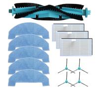 Getdoublerich Paño de fregona con filtro de cepillo lateral principal, central para cepillos de borde, almohadillas de limpieza para aspiradora robot, compatible con Ultenic para T20 Pro para Honor S3