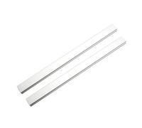Getdoublerich Paquete de 2 barras en T deslizantes de aleación de aluminio de 100-450 mm para sierra de mesa, sierra ingletadora, mesa de fresado, plantilla de carpintería, color plateado