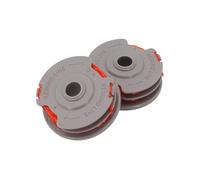 Getdoublerich Paquete de 2 bobinas de nailon para recortadora Flymo Contour XT500, XT500E, 500, Multi Trim, Power Trim y para Mini Trim - 64 mm × 25 mm, color rojo