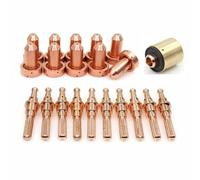 Getdoublerich Paquete de 21 consumibles para cortador de plasma, 80 A, caja de inicio de electrodo compatible con dinámica térmica para sl60 9-8215 9-8211 9-8213