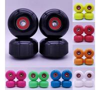 Getdoublerich Paquete de 4 ruedas de monopatín de 52 x 32 mm 95A suaves con rodamientos ABEC-9, rodillos de PU Street Cruising para monopatines