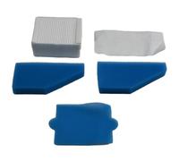 Getdoublerich Paquete de 5 filtros de vacío compatibles con Thomas Aqu Multi Clean para parquet x8, Aqu Pet & Family, Perfect Air Animal Pure, sustituye al juego de filtros 787241 99, azul y gris