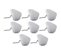 Getdoublerich Paquete de 8 almohadillas de microfibra para mopa de vapor, paños de repuesto triangulares compatibles con Vax Neo Moolan, lavables 27 x 21 cm