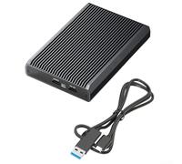 Getdoublerich Para disco duro M.2 para NVMe de aluminio de doble bahía | Estaciones de acoplamiento de disipador de calor, soporta 2 x 8 TB para SSD Nvme, 10 Gbps para transferencias USB C