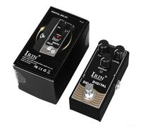 Getdoublerich Pedal de efectos de guitarra eléctrica, distorsión, compresor, retardo analógico, coro clásico que garantiza, equilibra y proporciona una experiencia de sonido realista (RF08)