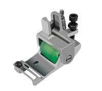 Getdoublerich Pie de dobladillo enrollado, ajustable para guía de bordes, prensatelas de rodillo derecho para máquina de coser, accesorio de dobladillo