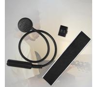 Getdoublerich Piezo - Pastilla T-12 para guitarra acústica clásica y ukelele, sensor transductor Soundhole, color negro