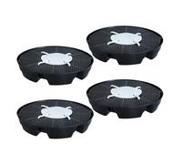 Getdoublerich Platillos de riego automático para macetas de interior, bandeja de goteo automática con mecha de algodón, base de bolsa de cultivo de polipropileno de 2.8 L para macetas de tela de 5