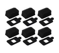 Getdoublerich Protector de viento para micrófono Insta360 X4 X3, 3 pares de cubierta de espuma de reducción de ruido, parabrisas de esponja para cámara de acción de vlogging al aire libre, color negro