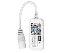 Getdoublerich RGBW - Controlador LED de 4 canales CC 5-24 V 96 W para controlador de tira de luz WiFi inteligente con control de grupo de aplicación, temporizador de música para acuario, fiesta en