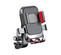 Getdoublerich Soporte de navegación ajustable de 360 grados para teléfono de motocicleta con absorción de impactos de bloqueo de un segundo y almohadillas de estabilidad antideslizantes (asa)