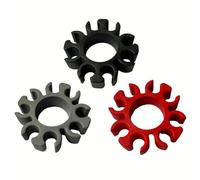Getdoublerich Soporte de silicona para batería electrónica Roland, clip de montaje vertical para tubos de 38 mm, almacenamiento seguro para 4 pares de palos 5A/7A, color negro
