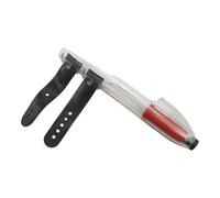 Getdoublerich Tapa protectora telescópica para caña de pescar, cubierta de goma anticolisión para juntas de caña de pescar de 2,7 a 4,5 m y anillos guía, forro interior extraíble, color negro y rojo