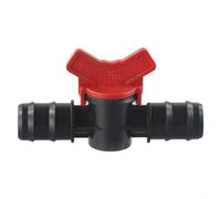 Getdoublerich Válvula de bola de parada de 10 piezas, conector de tubo PE 4 manguera de goteo 16 20 25 mm válvula de enchufe fiable para riego de jardín (25 mm x 25 mm)