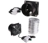 Getdoublerich Ventilador de ventilación, con succión y tubo de plástico para una extracción eficaz de humo y polvo, ventilador USB (ventilador más tubo de 3 m)