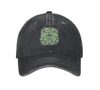 Geteruichi Gorra de béisbol para hombre, diseño de búhos del día de San Patricio, color negro