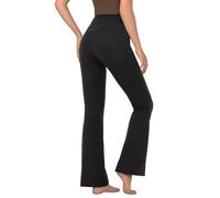 Getervb Pantalones Campana Mujer de Yoga Cintura Alta Pantalones Deportivos Push Up Pantalones Acampanados Flared Opacos Mallas Casual Danza Fitness