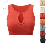 Gethey Shape me up Crop Tops, Women Long Sleeve Breathable Shockproof Tight Sexy Workout v Neck Crop Tops (Red,M)