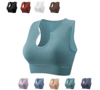 Getheyshape Shape Me up Crop Top Seamless Sports Crop Top Don't Wear a Bra Sexy Sleeveless for Women Strap Tank Tops (Green,M)