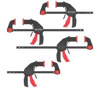 GETLITOOL 4pcs Abrazaderas de Barra 105cm+255cm para Carpintería, Sargentos de Barra Fuerzas de Sujeción Hasta 60 kg Abrazaderas de Madera con par Reparación de Armarios