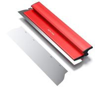 GETLITOOL Hoja de Desnatado de Paneles de Yeso 60cm, Raspador Grande de Masilla y Pintura Hoja de Acero Inoxidable 201 Mango Ergonómico con Cuchilla de Repuesto Herramienta de Alisado para Paredes