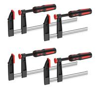 GETLITOOL Juego de 4 Sargentos en F 12 pulgadas, 300mm, Profundidad 80mm, Alta Resistencia 270kg, para Carpintería Profesional y Bricolaje