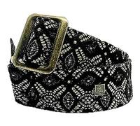 Get'm Get'm Rock'N'Roll Blk&Gld Brocade 2" Guitar Strap