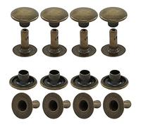 GETMORE Parts Remaches huecos, cabeza única, remache de cabeza única, cerrado, dos piezas, acero, a partir de 100 unidades, 6 mm, antiguos