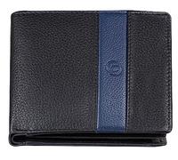GETOREE Florence - portafolios de piel con bloqueo RFID para hombre, Negro -, Talla Única, portafolios de dos pliegues