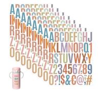 GETRICH 12 Hojas Letras Adhesivas,600 Piezas Numeros Adhesivos y Letras Adhesivas Grandes de Vinilo 2 Pulgadas Pegatinas Letras Autoadhesivas Impermeables para Buzón DIY Manualidades Casa Puerta