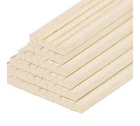 GETSTREE 60 uds. Varillas de Madera cuadradas Naturales, palitos artesanales sin terminar,(5 * 5 * 200mm)