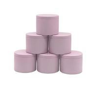 GETSTREE Latas de Velas con Tapas, 12 tarros Vela Redondos 4 oz Tapa, aromaterapia DIY, latas té Hierro, contenedor Almacenamiento Viaje
