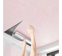 GETSTREE Paneles de Azulejos de Techo, Azulejos de Techo de PVC autoadhesivos, Techos abatibles Decorativos Techos de PVC con Pegamento sin Azulejos, Poliestireno(Pink,0.5 * 5m)