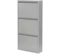 GETSTREE Zapatero Giratorio de 360° con Puertas, Moderno Zapatero Independiente, Ahorra Espacio, Redondo Torre giratoria, Ideal for Entrada, Pasillo o Esquina(Gray)