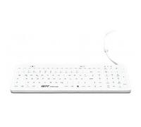 GETT gcq Med backl USB (de) Silicona IP68 Teclado desinfectables Impermeable Blanco 110 Teclas