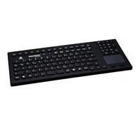 GETT induproof Touch Negro USB (de) Teclado de Silicona IP68 Función de Limpieza desinfectables Touchpad 107 botón