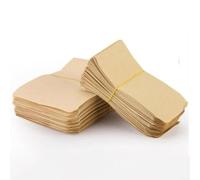 Gettimore 100 bolsas de papel marrón de 9 x 13 cm, sobres de boda, cumpleaños, baby shower para regalos, pequeños paquetes de almacenamiento de joyas de monedas