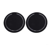 Gettimore 2 protectores profesionales de cabeza de bombo de doble capa para instrumentos musicales de percusión, accesorios de 12,8 x 6,5 cm (A)