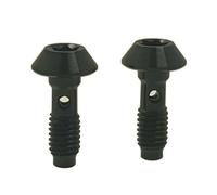 Gettimore 2 tornillos de línea de freno de bicicleta para Shimano MT2, MT4, MT5, MT6, MT7 y MT8, aleación, color plateado